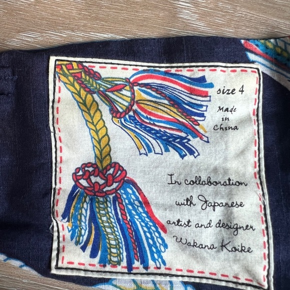 Anthropologie Roped-In Dress by Wakana Koike, Navy Strapless Corset 4 nautical - Picture 8 of 9